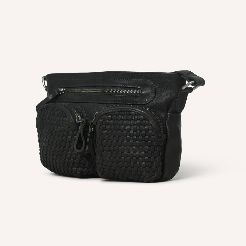 Amora Crossbody Woven Black