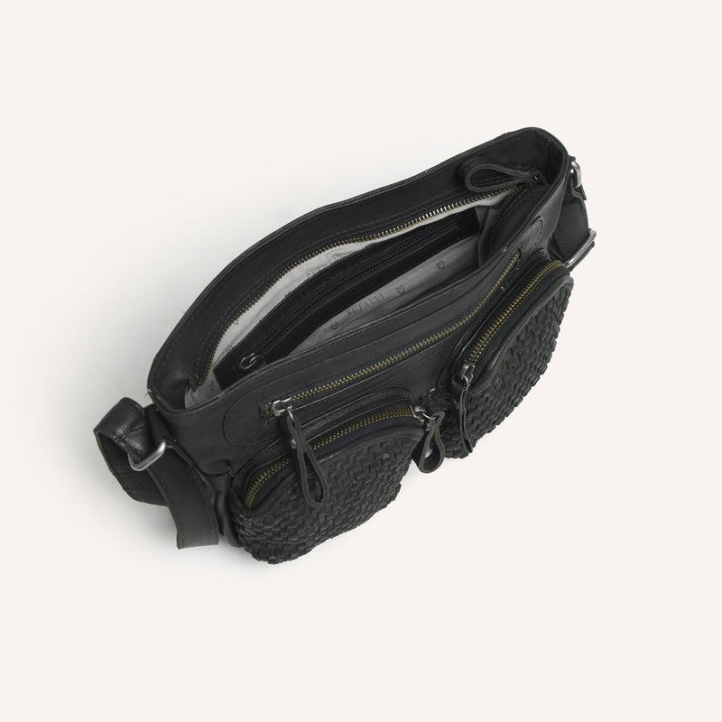 Amora Crossbody Woven Black