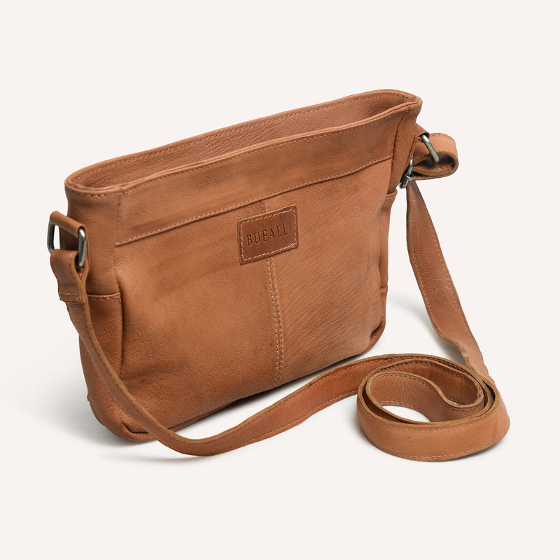 Amora Crossbody Woven Cognac