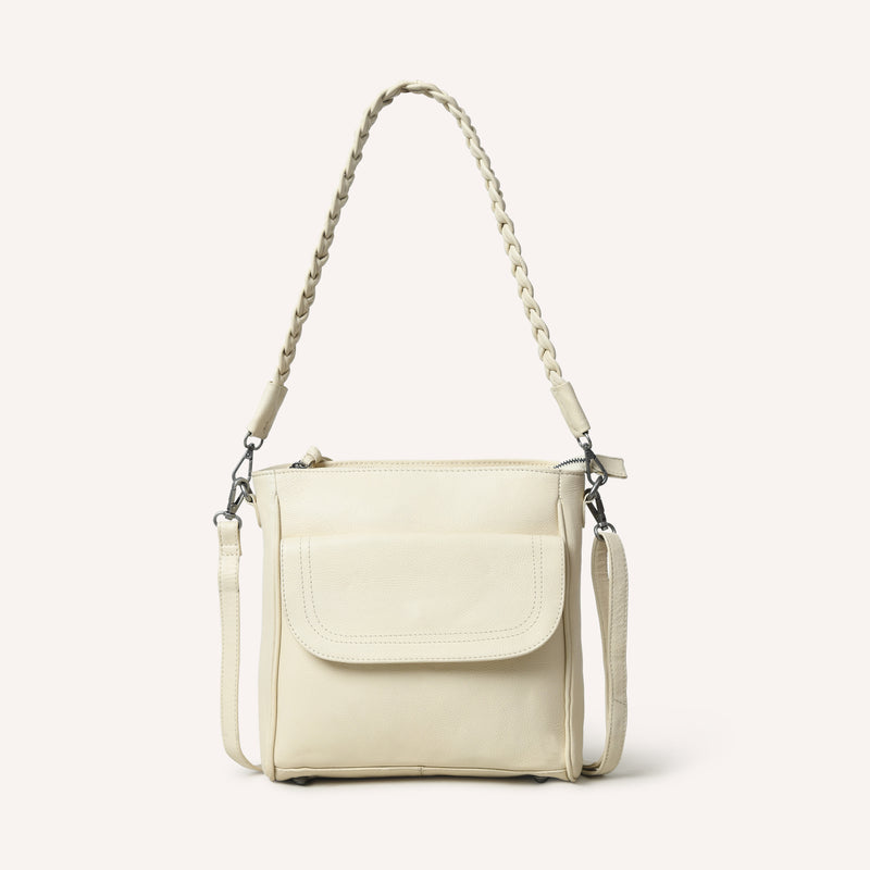 Chloe Shoulderbag Braided off white