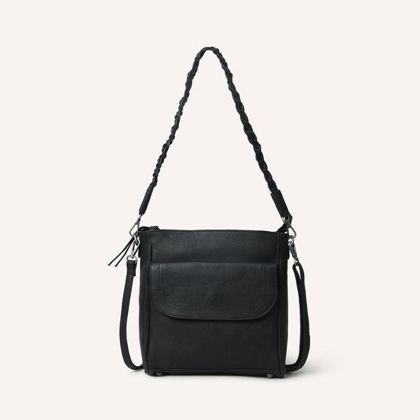 Chloe Shoulderbag Braided Black