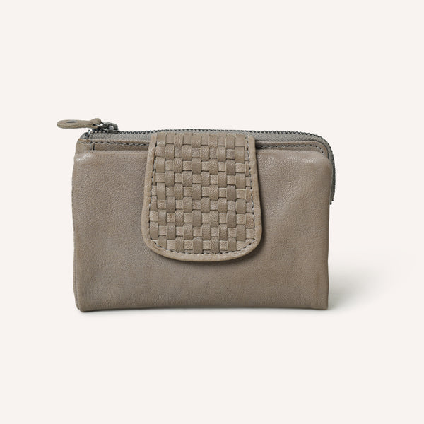 Ashley Wallet Woven vory