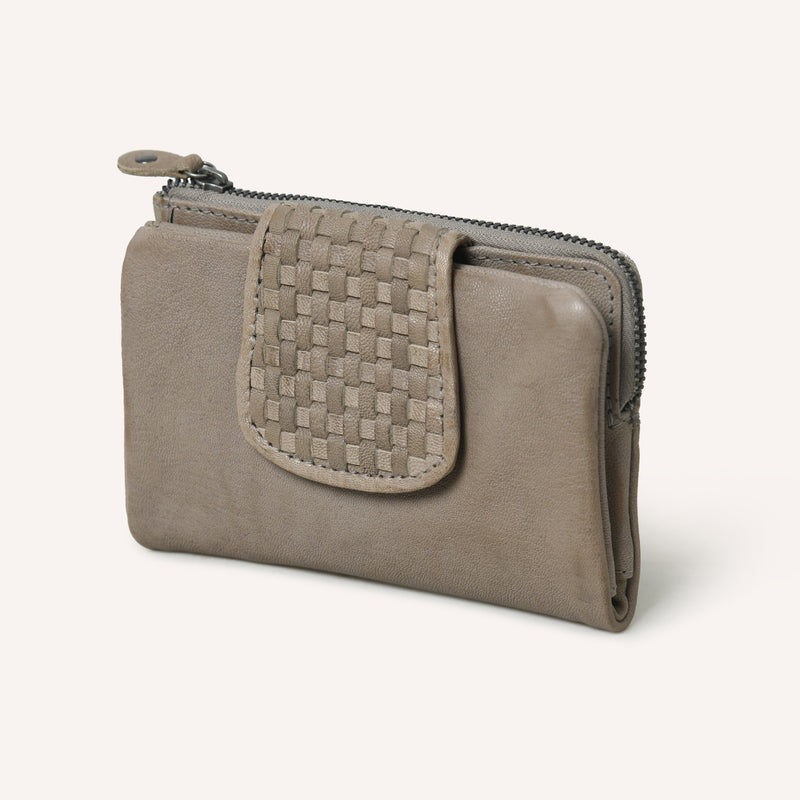 Ashley Wallet Woven vory