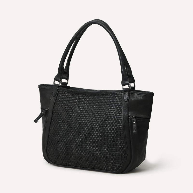 Astrid Shopper Woven Black